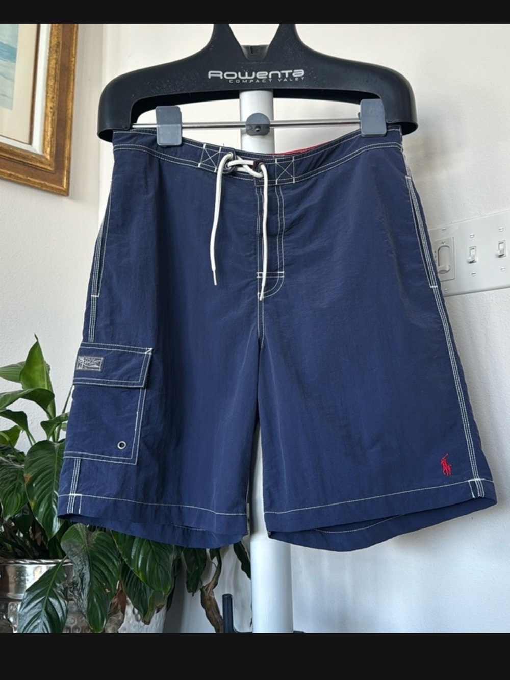 Polo by Ralph Lauren Men's Swim Trunk/Board Shorts Sz M Red Logo